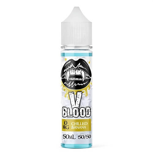 V Blood Shortfill 50ml E Liquid Vape Juice, Chilled Banana Flavour