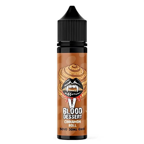 V Blood Shortfill 50ml E Liquid Vape Juice, Cinnamon Roll Flavour