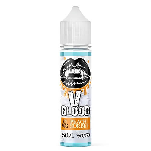 V Blood Shortfill 50ml E Liquid Vape Juice, Peach Sorbet Flavour