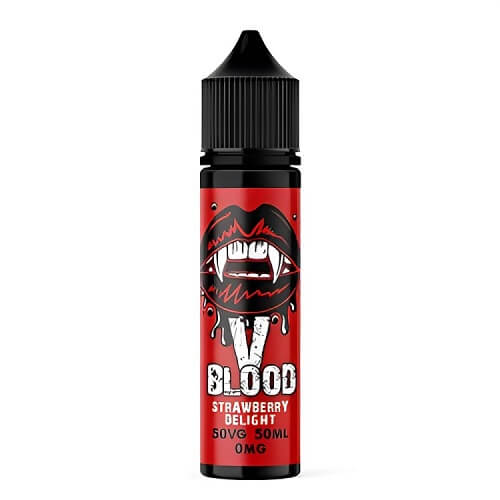 V Blood Shortfill 50ml E Liquid Vape Juice, Strawberry Delight Flavour