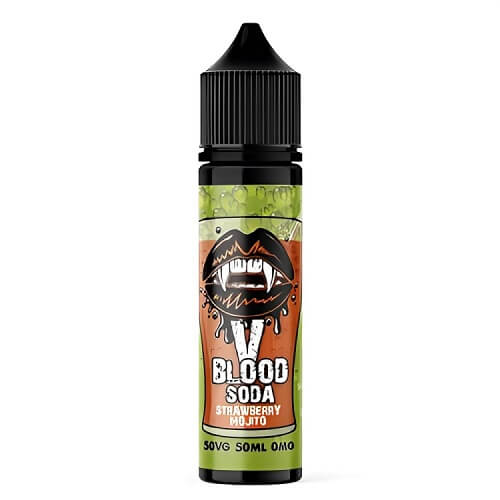 V Blood Shortfill 50ml E Liquid Vape Juice, Strawberry Mojito Flavour