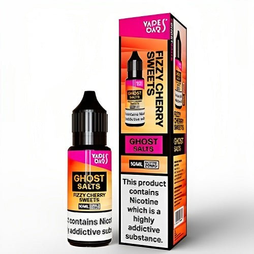 Vapes Bar Ghost Salts Nic Salt 10ml Pack of 10 Available In Fizzy Cherry Sweet Flavour