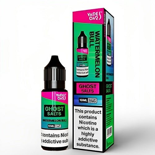 Vapes Bar Ghost Salts Nic Salt 10ml Pack of 10 Available In Watermelon Bull Flavour
