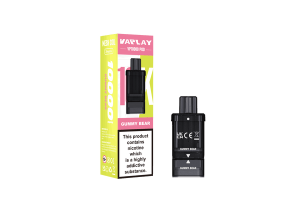 VAPLAY VP10000 Prefilled Pods Pack of 5 - with Gummy Bear flavour Wholesale Price !