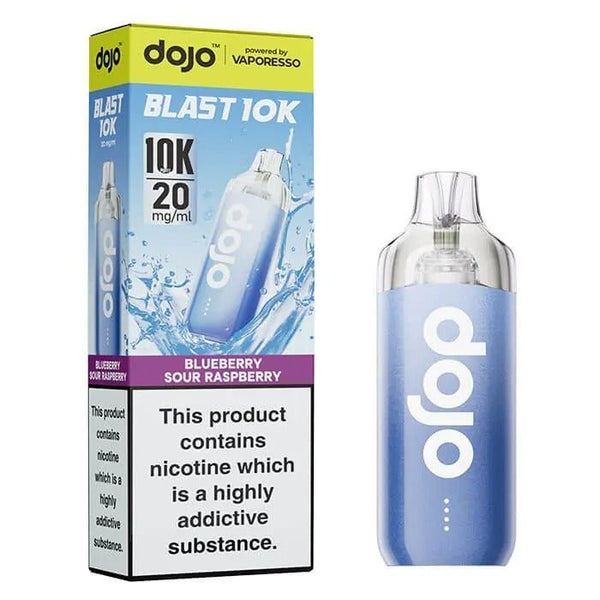 Vaporesso Dojo Blast 10k Prefilled Pod Vape Kit - Box of 5 in Blueberry Sour Raspberry Flavour available