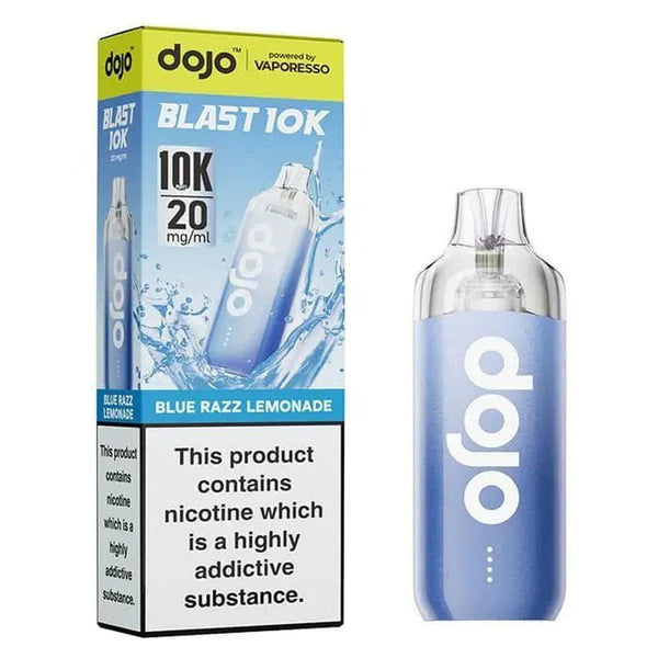 Vaporesso Dojo Blast 10k Prefilled Pod Vape Kit - Box of 5 in Blue Razz Lemonade Flavour available