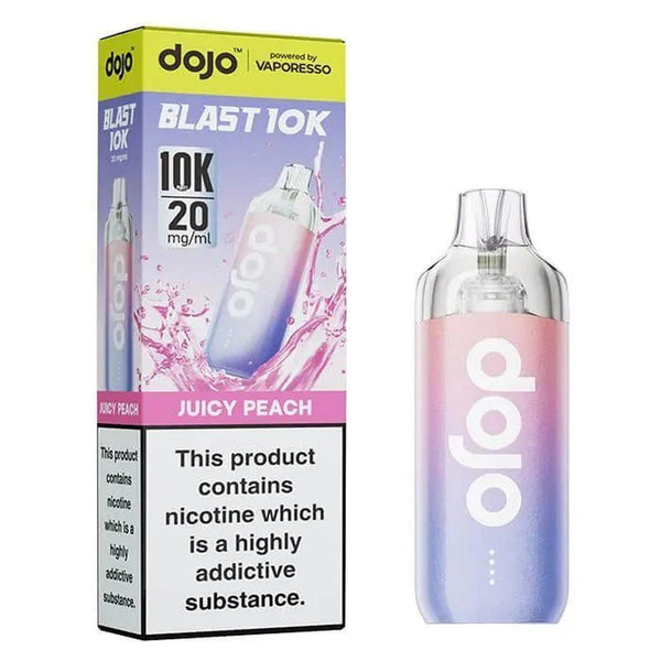 Vaporesso Dojo Blast 10k Prefilled Pod Vape Kit - Box of 5 in Juicy Peach Flavour available