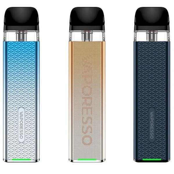 Vaoresso Xros 3 Mini Pod Kit, Sky Blue, Phantom Gold, Navy Blue Color