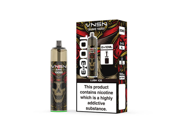 VNSN Quake 10000 Prefilled Refill Pod Vape Kit Pack of 5 - Lush Ice Flavour