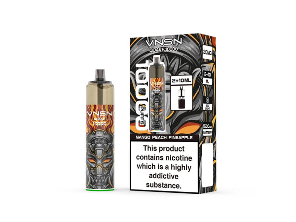 VNSN Quake 10000 Prefilled Refill Pod Vape Kit Pack of 5 - Mango peach pineapple flavour