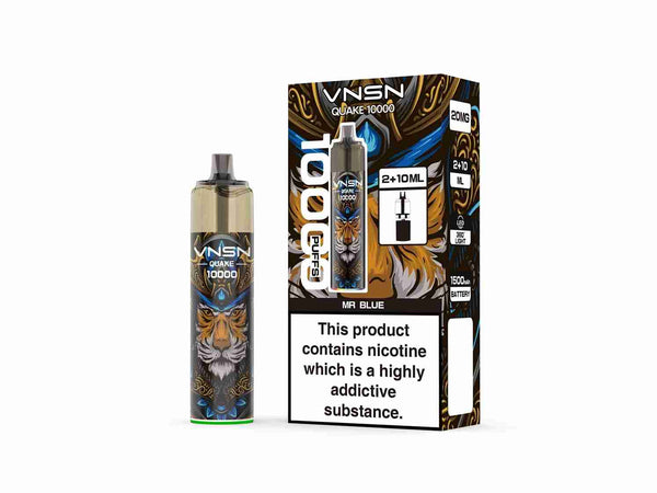 VNSN Quake 10kPrefilled Pod system Pack of 5 - Flavour Mr Blue