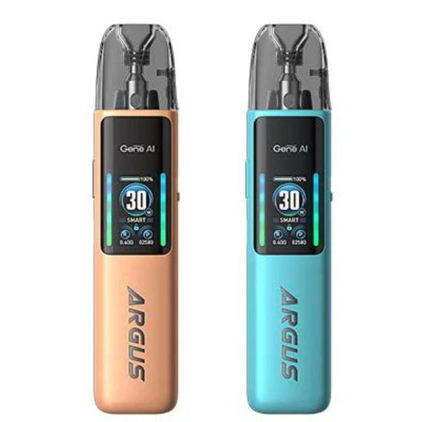 Voopoo Argus G2 Pod Kit, Peachy Beige, Iris Blue Color