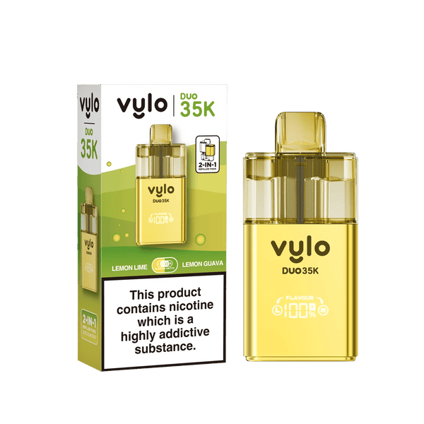Vylo Duo 35k Prefilled 2 in 1 Pod Vape Box of 5 - Lemon Lime & Lemon Guava Flavour