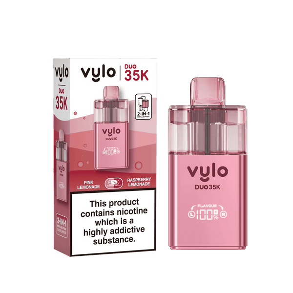 Vylo Duo 35k Prefilled 2 in 1 Pod Vape Box of 5 - Pink Lemonade & Raspberry Lemonade