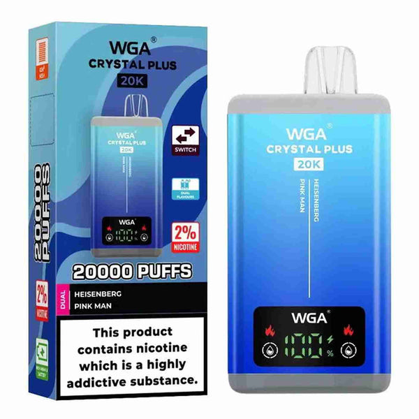 WGA Crystal Plus 20000 Puffs Vape - Flavour with Heisnberg Pink Man flavour