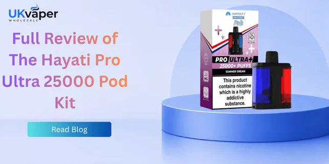 Hayati Pro Ultra 25000 prefilled pod kit box of 5, dual tank rechargeable vape