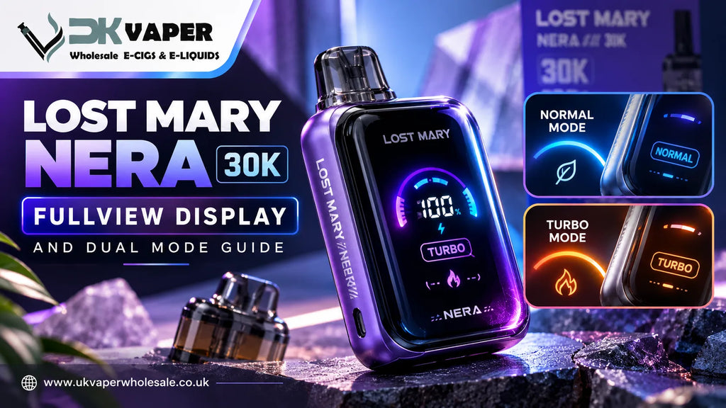 Lost Mary Nera Fullview Display and Dual Mode Guide
