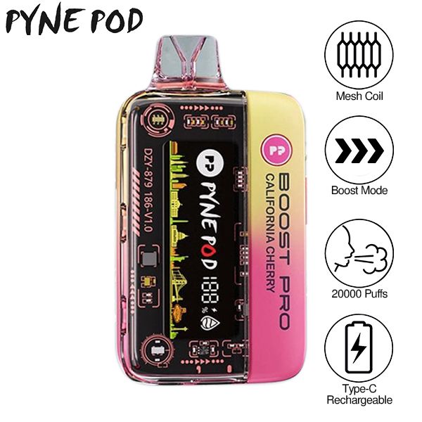 Pyne Pod Boost Pro 20000 Puffs Disposable Vape | Box of 5 Pyne Pod Boost Pro 20000 Puffs Disposable Vape | Box of 5