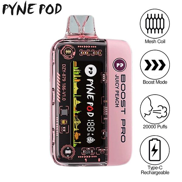Pyne Pod Boost Pro 20000 Puffs Disposable Vape | Box of 5 Pyne Pod Boost Pro 20000 Puffs Disposable Vape | Box of 5