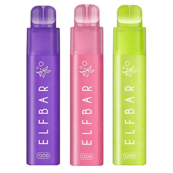 2 in 1 Elfbar 1200 Puffs Prefilled Pod Kit - Box of 5 available at UK Vaper Wholesale