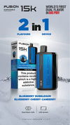 Fusion 15k Puffs 2 in 1 Disposable VapeBox of 10