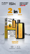 Fusion 15k Puffs 2 in 1 Disposable VapeBox of 10