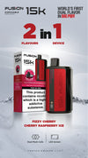 Fusion 15k Puffs 2 in 1 Disposable VapeBox of 10