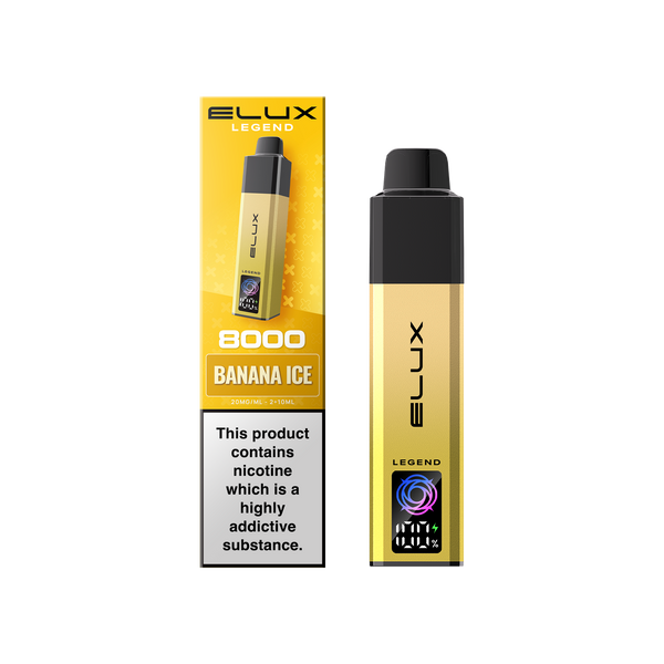 Buy Elux Legend 8000 Pod Vape Kit Box of 5 Banana Ice