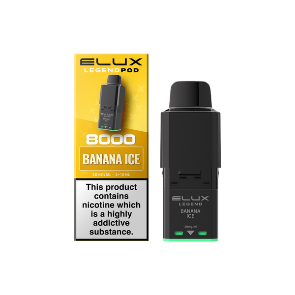 Buy Elux Legend 8000 Refill Pods Box of 5 Banana Ice