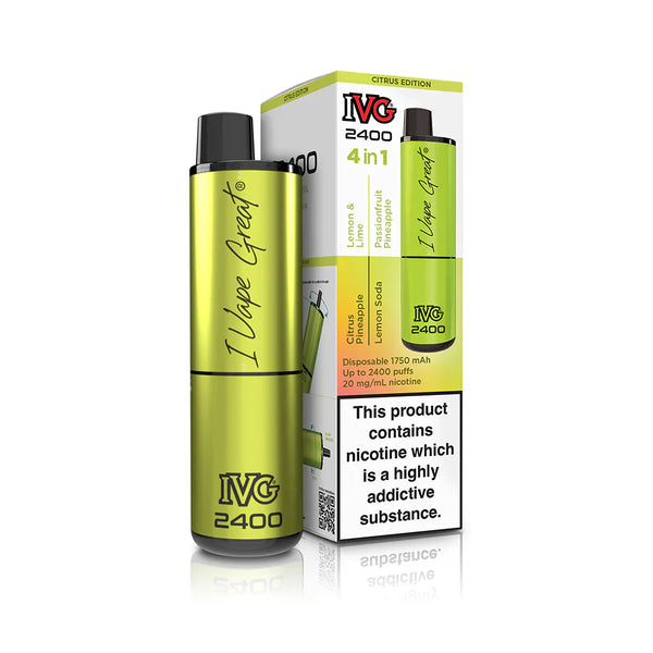 IVG 2400 Reloaded Prefilled Pod Vape Kit - Box of 5