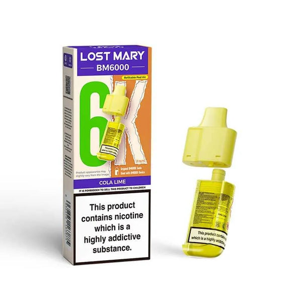 Lost Mary BM6000 Prefilled Replacement Vape Pods - Box of 5
