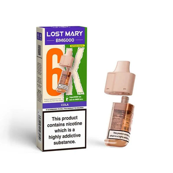 Lost Mary BM6000 Prefilled Replacement Vape Pods - Box of 5