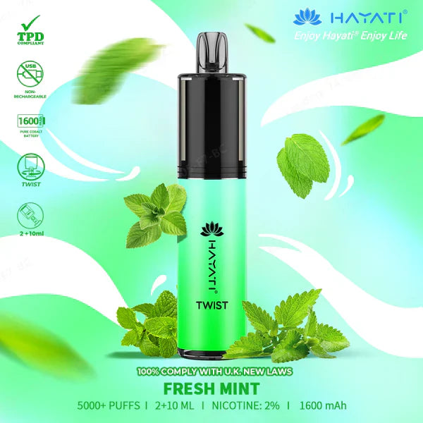 Hayati Twist 5000 Puffs Disposable Vape Kit - Box of 5 Hayati Twist 5000 Puffs Disposable Vape Kit - Box of 5