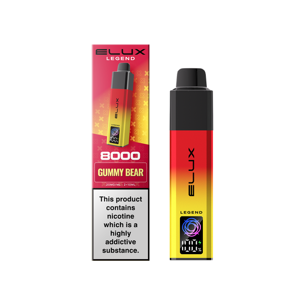Buy Elux Legend 8000 Pod Vape Kit Box of 5 Gummy Bear