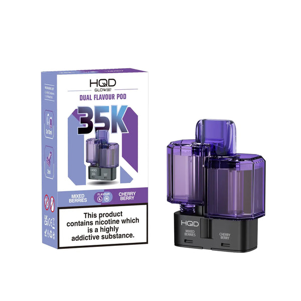 HQD Glow Air 35K Prefilled Replacement Pods - Box of 5