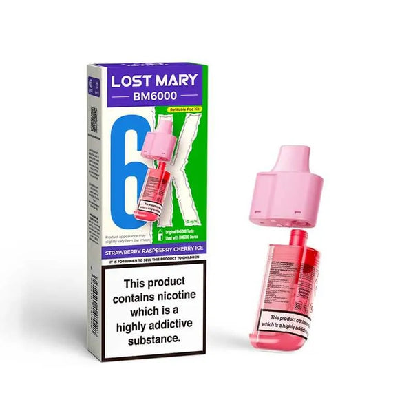 Lost Mary BM6000 Prefilled Replacement Vape Pods - Box of 5