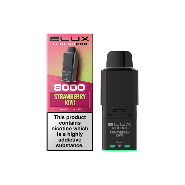Buy Elux Legend 8000 Refill Pods Box of 5 Strawberry Kiwi