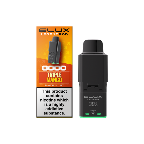 Buy Elux Legend 8000 Refill Pods Box of 5 Triple Mango