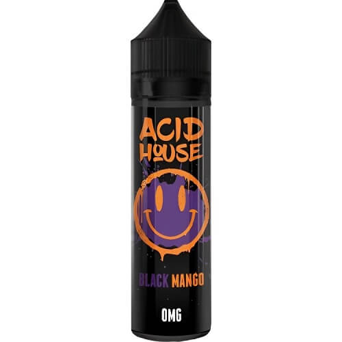 Acid House 50ml Shortfill E-Liquid Vape Juice Available In Black Mango Flavour 