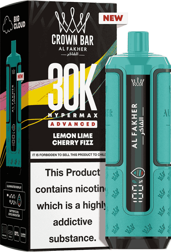 Al Fakhar prefilled pod kit pack of 5 displaying product details & flavour lemon lime cherry fizz