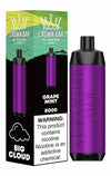 Al Fakher Crown Bar 8000 Puffs Disposable Vape Box of 10 with Grape Mint flavour