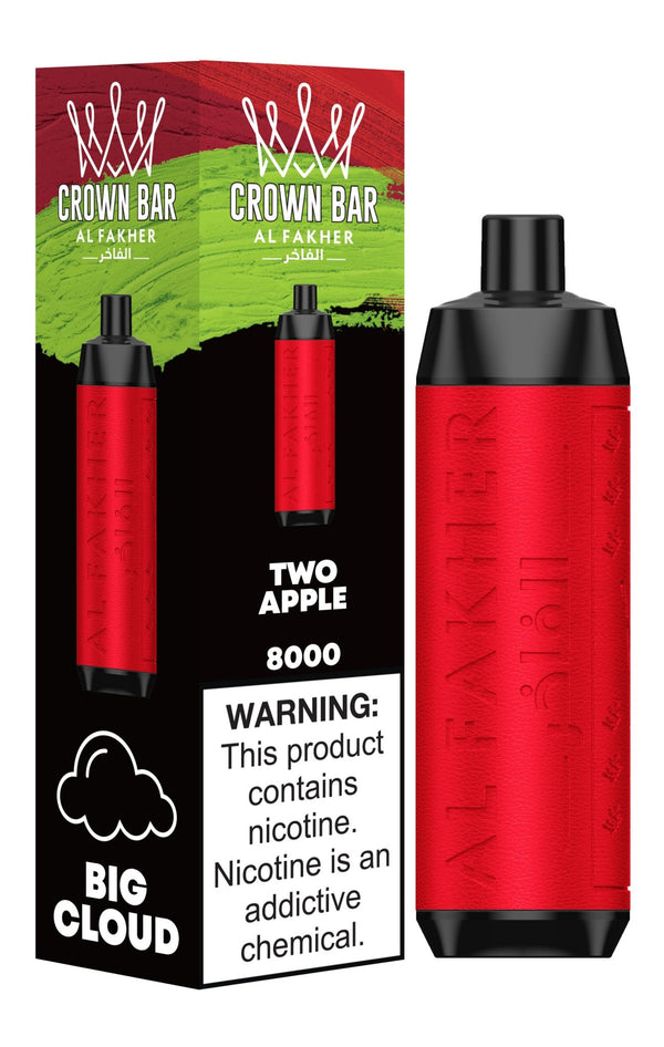 Al Fakher Crown Bar 8000 Puffs Disposable Vape Box of 10