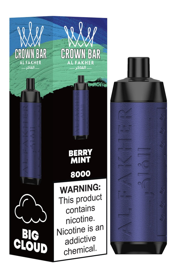 Al Fakher Crown Bar 8000 Puffs Disposable Vape Box of 10