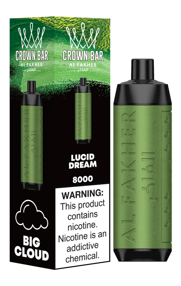 Al Fakher Crown Bar 8000 Puffs Disposable Vape Box of 10