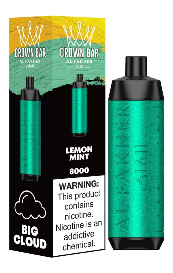Al Fakher Crown Bar 8000 Puffs Disposable Vape Box of 10
