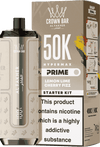 Crown Bar Al Fakher Hypermax Prime 50k (box of 5) prefilled kit with Lemon Lime Cherry Fizz flavour 