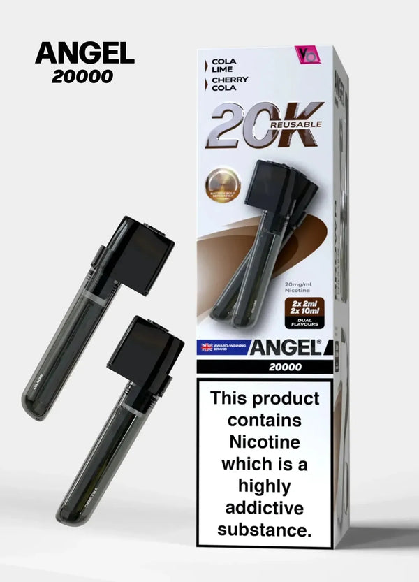 Angel 20000 Puffs Prefilled Pods Box of 5, Cola Lime, Cherry Cola Flavour