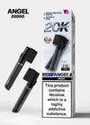 Angel 20000 Puffs Prefilled Pods Box of 5, Fresh Menthol Mojito, Lemon Lime Flavour