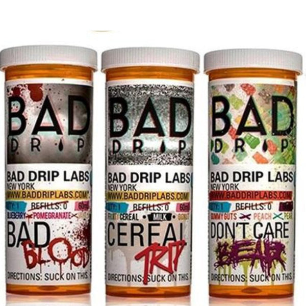 Bad Drip50ml Shortfill E-liquid Vape juice Available In Bad Blood Cereal Trip Bear Flavour 