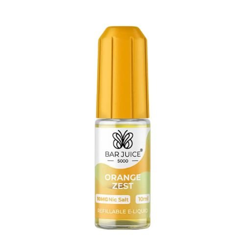 Bar Juice 5000 Nic Salt 10ml - Box of 10 Available In Orange Zest Flavour 